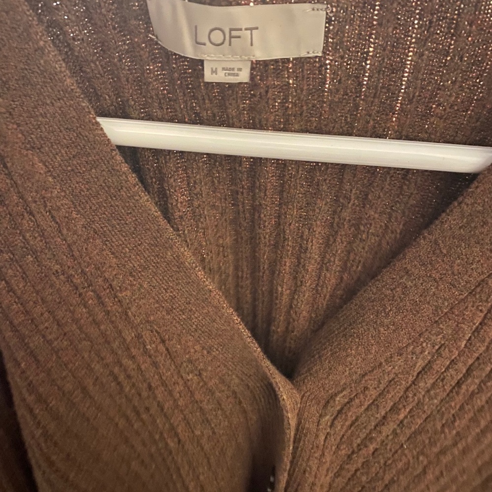 Loft brown cardigan